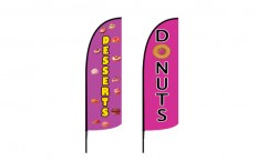 Donut Feather Flag